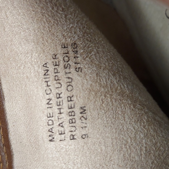 Michael Kors Haven Tan Suede Zip-Up Ankle Bootie Heels Size 9.5 - Picture 11 of 13